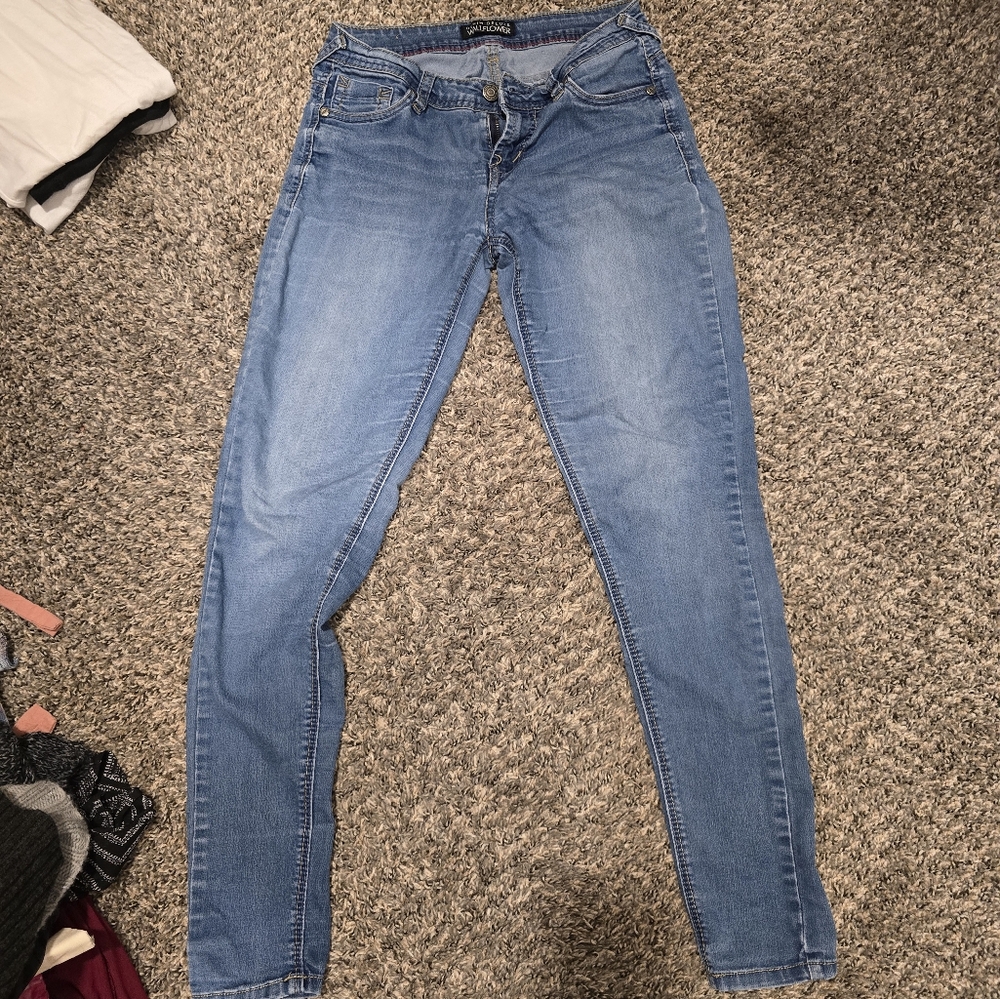 Wallflower Blue Skinny Jeans Sleek Fit